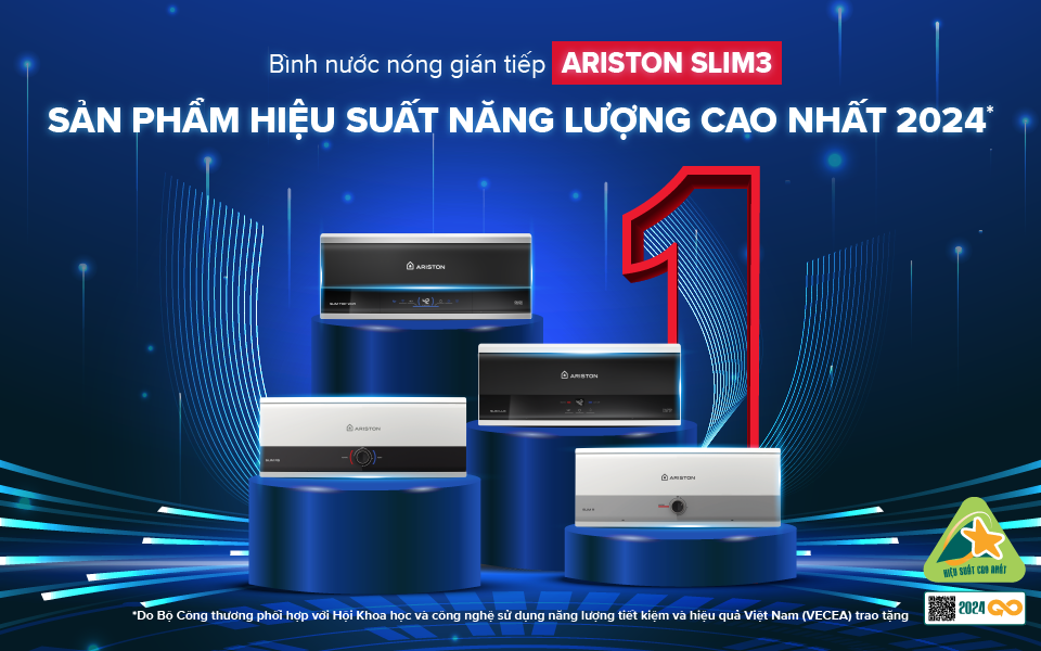 Ariston dẫn đầu thị trường máy nước nóng