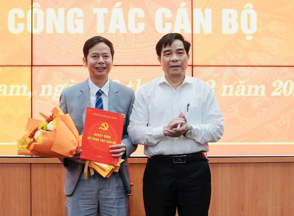 Quảng Nam bổ nhiệm tân Phó Bí thư Chuyên trách Đảng ủy UBND tỉnh
