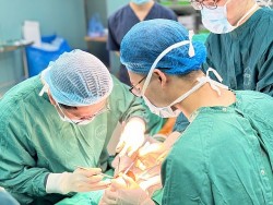 Sau một năm bị chó cắn, vết thương vẫn sùi loét, chảy dịch