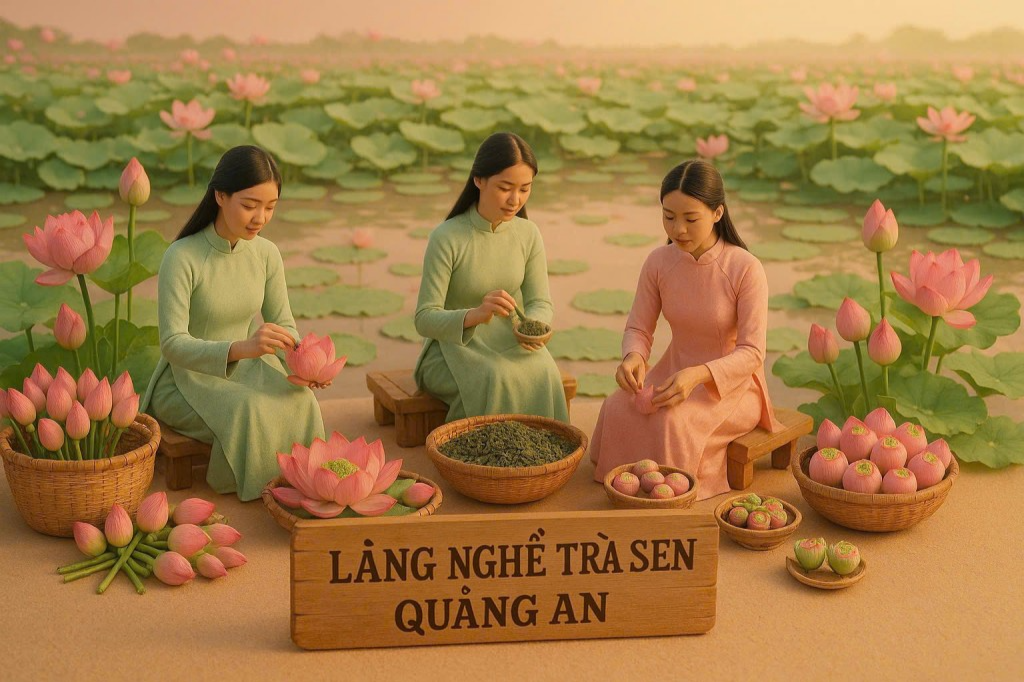Làng quất Tứ Liên, xôi Phú Thượng… sinh động dưới góc nhìn AI
