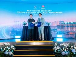 VinFast và Amarta ký biên bản ghi nhớ phát triển cửa hàng VinFast Indonesia