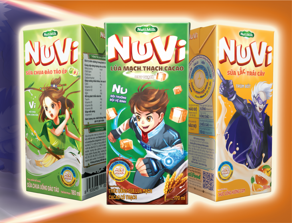 Giúp trẻ em bay cao trí tưởng tượng, NutiMilk 