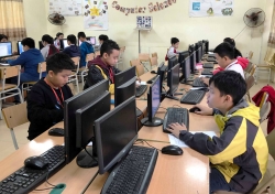 105 bạn trẻ quận Tây Hồ thi tài Tin học