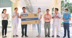 Asanzo trang bị Tivi smart 40 inch hỗ trợ công tác điều trị Covid 19 tại Bệnh viện Cần Giờ