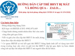 Bảo hiểm xã hội tỉnh Gia Lai tạm thời tiếp nhận hồ sơ qua Zalo trong thời gian cách ly xã hội